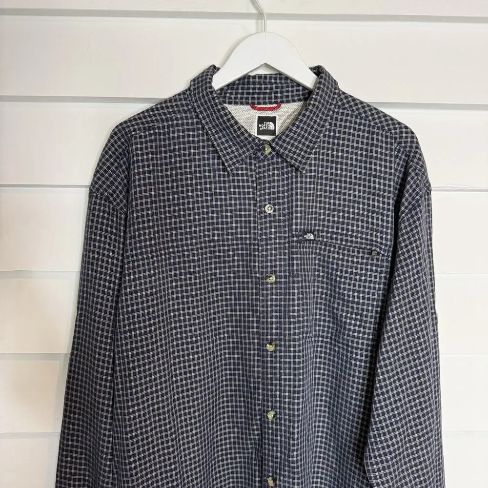 The North Face Cotton Plaid Long Sleeve Men's Button Down Shirt XL